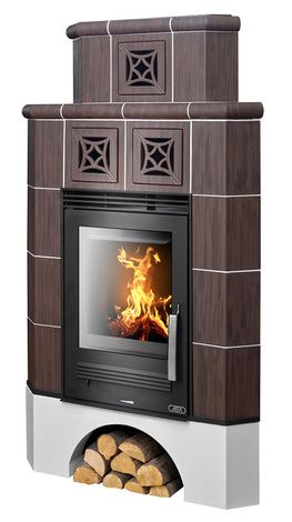 Печь-камин ABX Regina (угловая), кофе в Красноярске